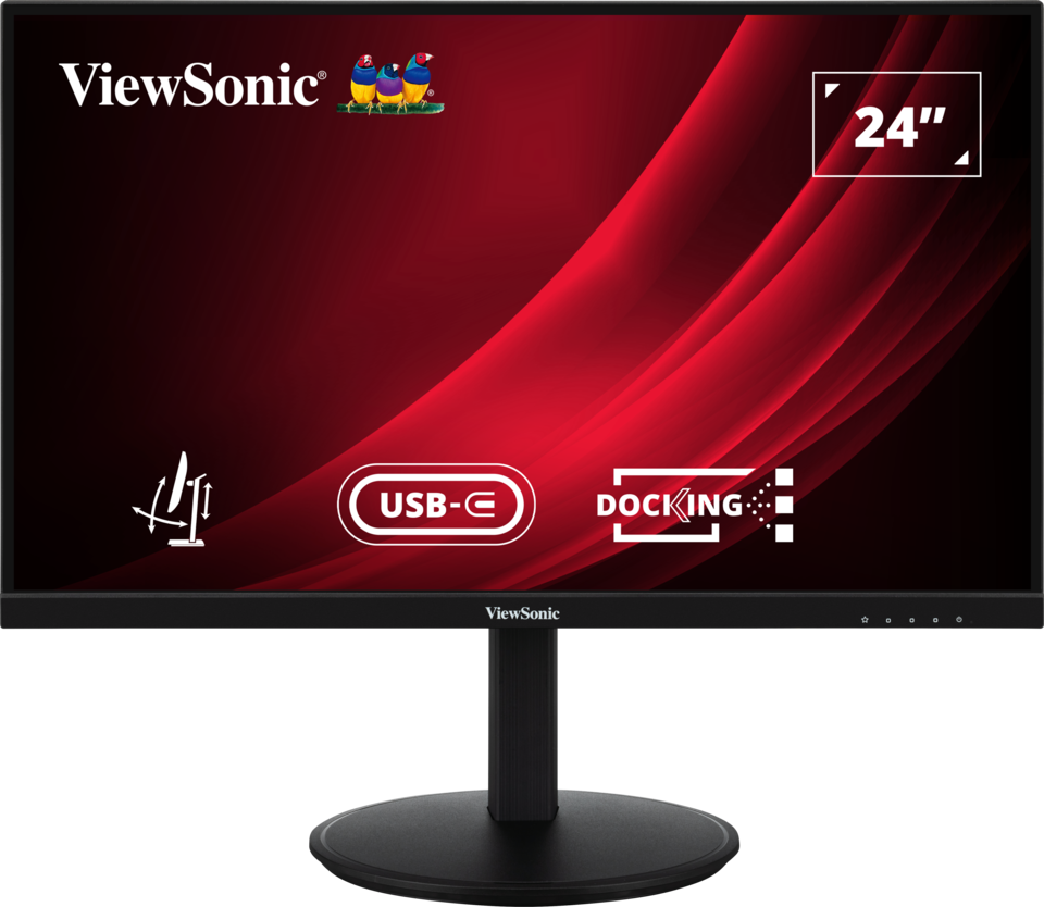 VG2409U-2 24” Full HD Ergonomic Docking Monitor with USB-C Hub